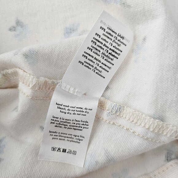 NWT | WeWoreWhat x Revolve White Blue Floral Cut Out Mini Skirt Large - Picture 8 of 9